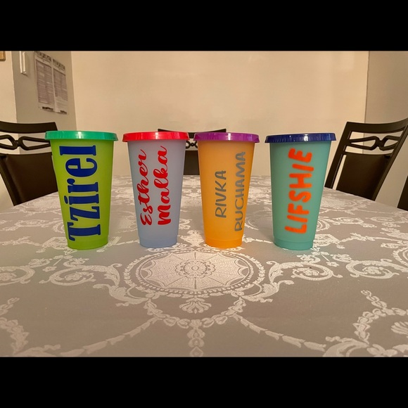 Personalized color changing tumblers with straws!! - Picture 3 of 3